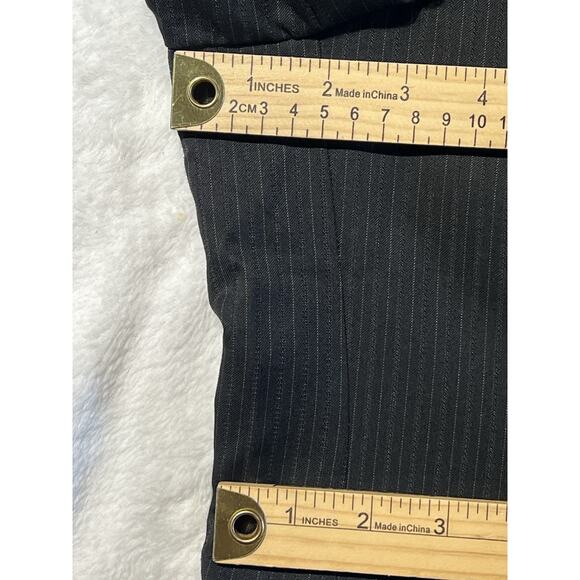 Haggar Suit Up 46L Dark Gray Multi-Stripe Mens Blazer Suit Jacket - Picture 12 of 16